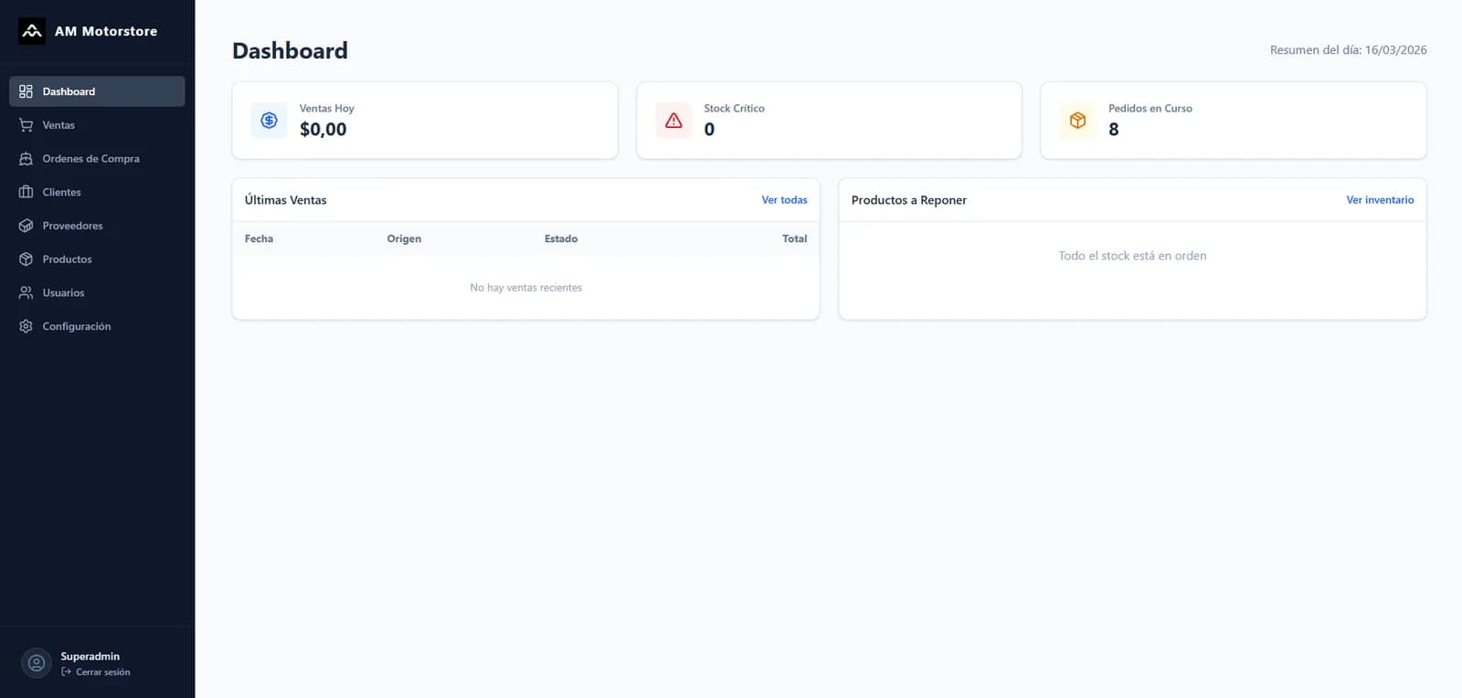 ERP System for Retail Company with Mercado Libre