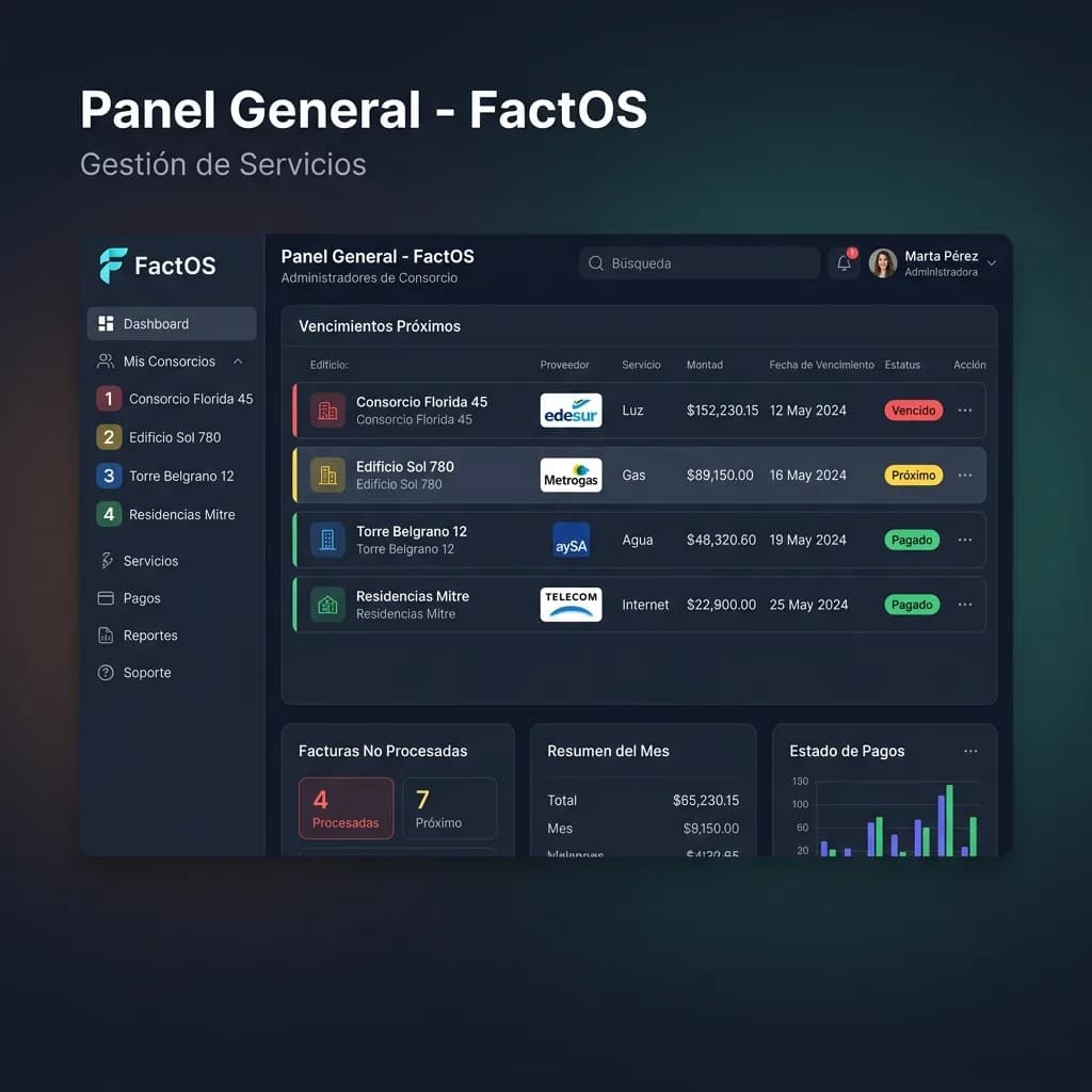 FactOS - Automation of invoices for condominiums
