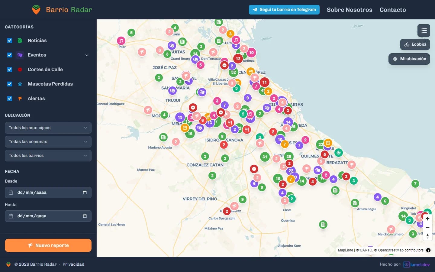 Barrio Radar - Neighborhood Intelligence Platform